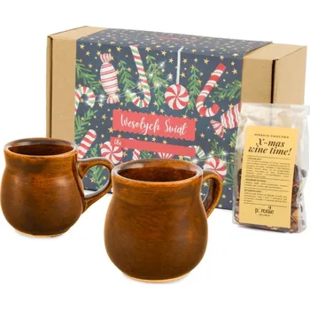 Sada hrnků na svařené víno a ovocný čaj 2 kusy
