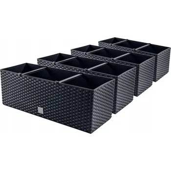 Květináč Plast Květináč Pafen šedý 51,5 cm x 19,5 x 18,5 cm