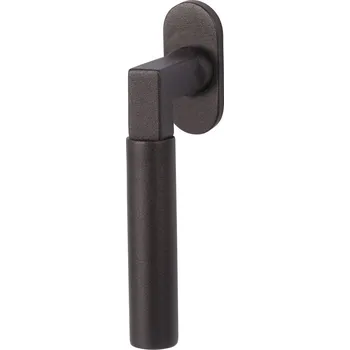 Okenní klika Okenní klika Alaska Flat oval, černá ocel 7 x 7 x 35 mm