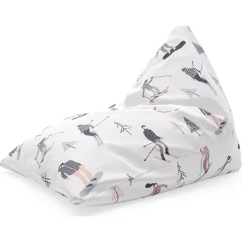 Sedací pytel Sablio Sedací vak Triangl Lyžaři: 120 x 100 x 100 cm