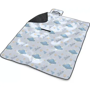 deka Sablio Plážová deka Létající talíře a rakety: 200x140 cm