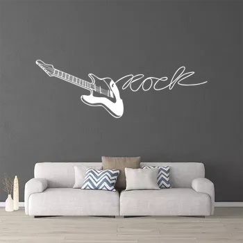 samolepka Sablio Samolepka na zeď: Kytara - 60x23 cm