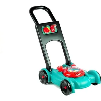 LEAN Toys Dětská zahradní sekačka s přilbou modrá