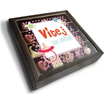 Bonboniéra Sablio Pralinky Vítej na světě 3 - 20 ks pralinek