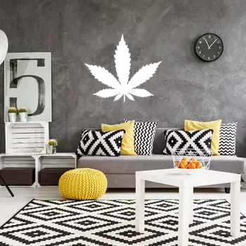 samolepka Sablio Samolepka na zeď: List marihuany - 60x53 cm