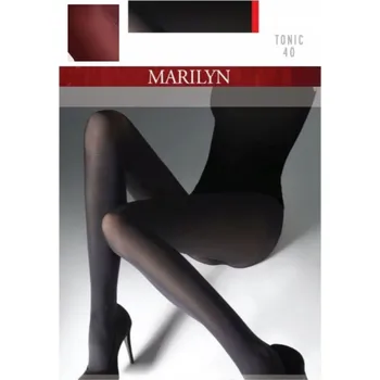 Podprsenka Punčocháče hladké Marilyn Tonic 40den červená burgundská velikost 3