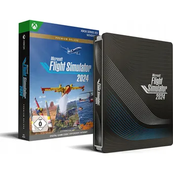 Počítačová hra Flight Simulator 2024 Steelbook + Šňůrka s Premium Deluxe Edition Xbox PC