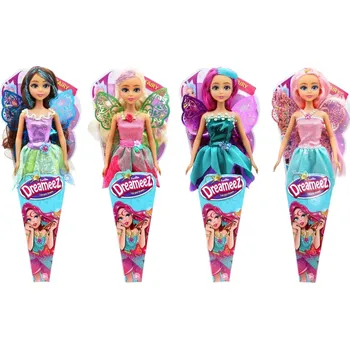 Panenka Funville Dreameez víla v kornoutku hnědé vlásky