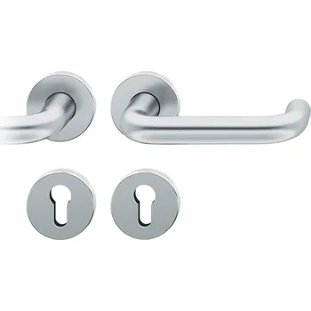 Dveřní kování Kování FSB 79 1070 panikové Eloxovaný hliník, klika / klika, Pravé provedení, Nedělený čtyřhran