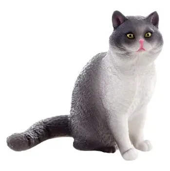 Figurka Plastová figurka kočky – realistická dekorace a hračka
