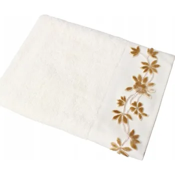 Ručník Bavlněný ručník FARO Textil Bambu Flower 50x90 cm bílý