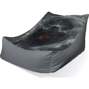 Sedací pytel Sablio Sedací vak Lounge Letadlo v bouři - 80 x 95 x 50 cm