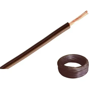 elektrický kabel Vodič H05V-K 0,75 hnědá (CYA 0,75) balení 100 m