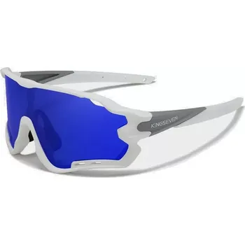 Sluneční brýle Cyklistické brýle KINGSEVEN LS911 BÍLÁ / SKLO MODRÉ C13