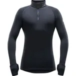 pánské termo triko DEVOLD Expedition Man Zip Neck, black - XL
