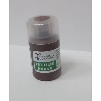 Výtvarná barva Barva na textil 20 g - odstín č.21 - hnědá