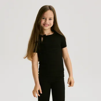 Reserved - Žebrovaná halenka s mašličkami - černý - 878GB-99X - 878GB-99X-122