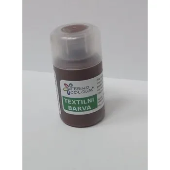 Výtvarná barva Barva na textil 20 g - odstín č.20 - čokoládová hnědá