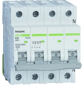 Jistič Noark 100264 Ex9BN 4P D20 Instalační jistič 6 kA, charakteristika D, 20 A, 4pól (Ex9BN 4P D20)