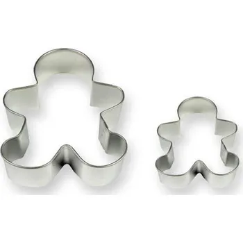 Vykrajovátko PME 2 ks 7,5/10 cm - sada vykrajovátek perníkový panáček z pocínované oceli