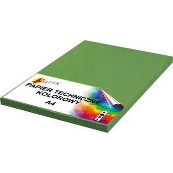 Barevný papír Technický papír A4 220g, vojenská zelená (v2), 50 listů
