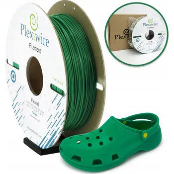 Filament Filament TPU Plexiwire Flex 90A 1,75 mm Zelený – Pružný filament do 3D tiskárny