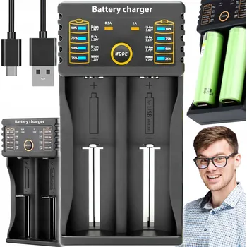 Příslušenství pro čtečku elektronické knihy Nabíječka baterií LiitoKala Lii-202 Li-Ion AA