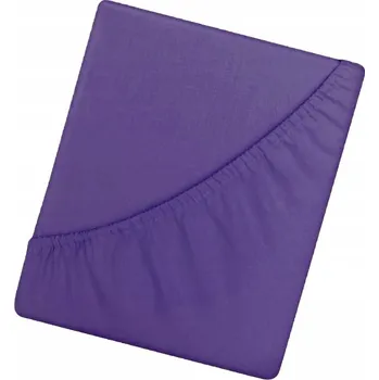 Prostěradlo PROSTĚRADLO S GUMOU PARIS JERSEY BAVLNA 200X220 + 25CM FIALOVÁ