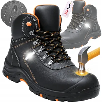 Pracovní obuv PRACOVNÍ OBUV Pánské Kotníkové Boty BOZP Ochranné PEVNÉ ODOLNÉ VODĚODOLNÉ S3