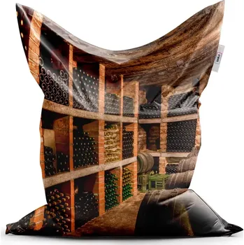 Sedací pytel Sablio Sedací vak Classic Vinný sklípek - 150x100 cm