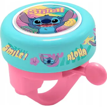 Zvonek na kolo Cyklistický zvonek Seven modrý kovový Stitch
