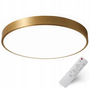 STROPNÍ SVÍTIDLO ZLATÁ STROPNÍ SVÍTIDLO LED LUSTR 60CM KULATÝ S DÁLKOVÝM OVLADAČEM MĚNITELNÁ