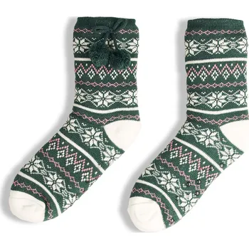 Dámské ponožky GATE Vysoké vzorované hřejivé ponožky 35-38 625-1356/485