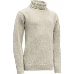 Svetr Devold Nansen Wool High Neck Grey Melange - XL / Grey Melange + doprava zdarma