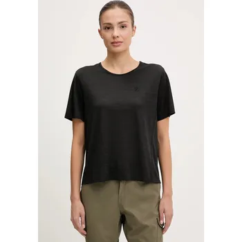 Pánské tričko Sportovní triko Fjallraven Abisko Lite černá barva, F14600203 99X, vel. S