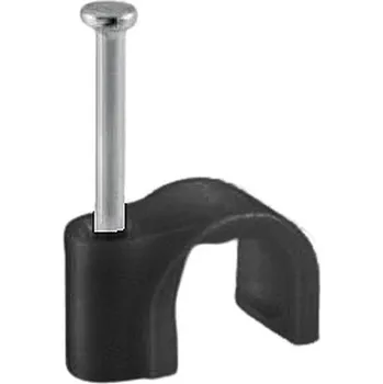 Natloukací kabelová příchytka 12 mm SEZ NP 12/50, balení 50 ks černé (SEZ NP 12/50 C)