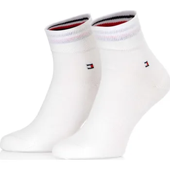 Pánské ponožky Tommy Hilfiger pánské bílé ponožky 2 pack - 43-46