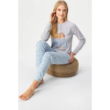 Dámské pyžamo Pyžamo Dogs dlouhé
