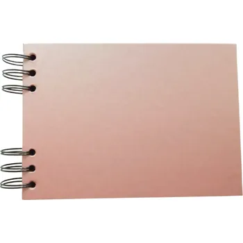 Fotoalbum Scrap delux Album Delux světle růžová A6 ležící černé listy