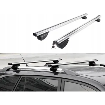 Příčník na automobil Univerzální střešní nosič, příčníky, střešní hliníkové nosníky, zábradlí 124 cm
