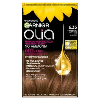 Barva na vlasy Garnier Olia barva na vlasy 6,35 čokoládová světle hnědá, 1 bal.