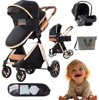 Kočárek DĚTSKÝ MULTIFUNKČNÍ KOČÁREK MAGIC ZC 3V1 SPORTOVNÍ VERZE, HLUBOKÁ KORBA + AUTOSEDAČKA