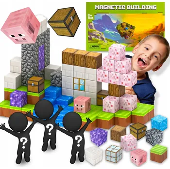 ostatní stavebnice Stavebnice stavební kostky mix náhodných kostek 110 dílků + 3 figurky