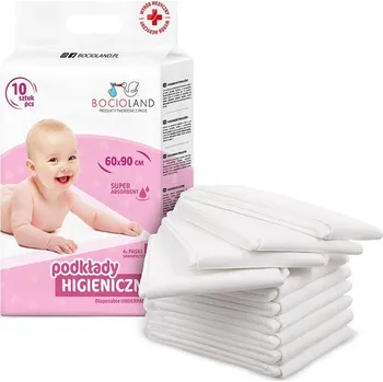 Přebalovací podložka Podložka pro přebalování v plátcích Bocioland 90 cm x 60 cm 10 ks