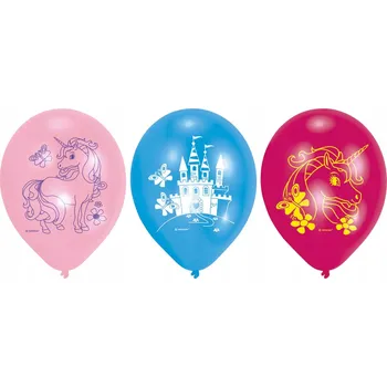 Balónek Balónky JEDNOROŽEC růžové UNICORN pastel mix x6