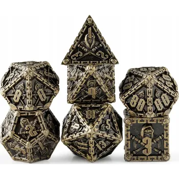 Příslušenství k deskovým hrám POSLEDNÍ DNY SADA 7 KOVOVÝCH RPG kostek