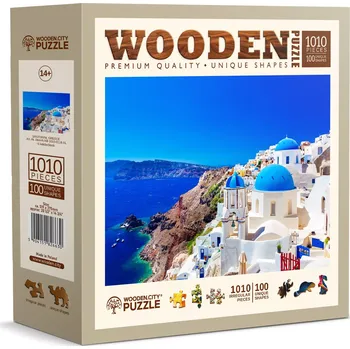Puzzle Dřevěné puzzle Santorini Řecko