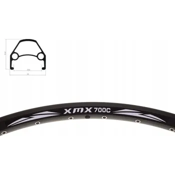 Ráfek na kolo Cyklistický ráfek XMX 28"/ 622 mm 36 H brzda: kotoučová