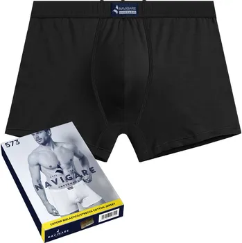 Pánské kraťasy NAVIGARE Pánské šortky slim fit PREMIUM s vnitřní gumou 573 černé XL