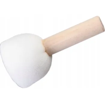 Kosmetický štětec HOUBIČKOVÝ ŠTĚTEC NA ČIŠTĚNÍ KOŽENÉHO ČALOUNĚNÍ, 40 MM